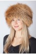 Red Golden fox fur hat